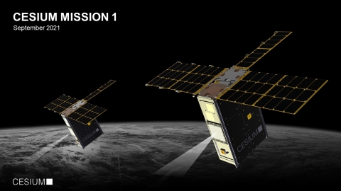 Render mission 1 of cesium (CM1), which will consist of two 6U CubeSats. (Source: CesiumAstro)