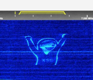 Spectrum image taken with KiwiSDR.