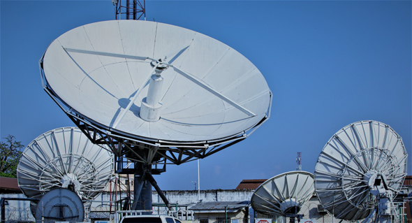 Some of the satellites that Gilat Telecom operates in action.  Photo: Gilat Telecom