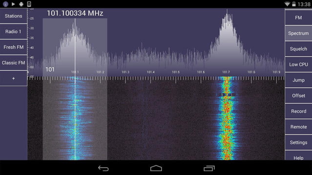 SDR Touch - Live radio via USB